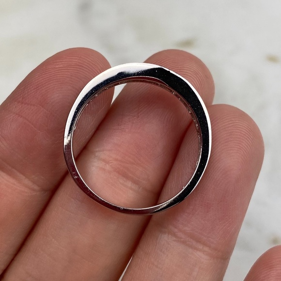 Sterling Silver & Cubic Zirconia Band - Picture 3 of 6